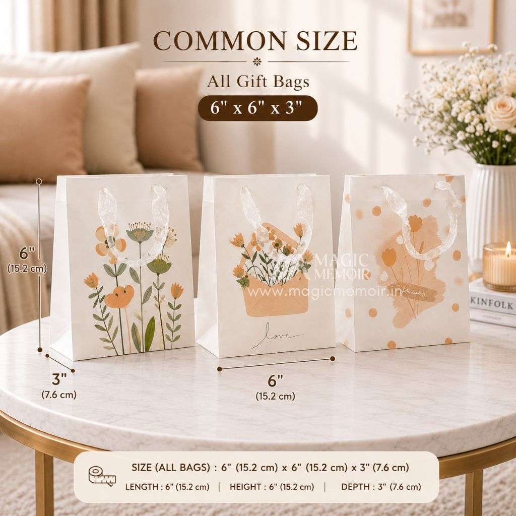 Floral PVC Hamper Bag 6" - Assorted Patterns