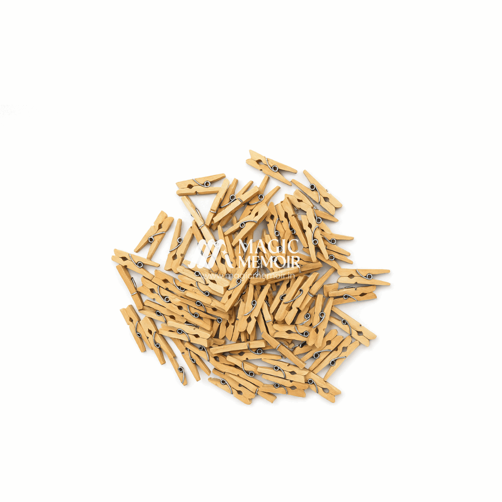 Wooden Clip 2.5cm - Plain