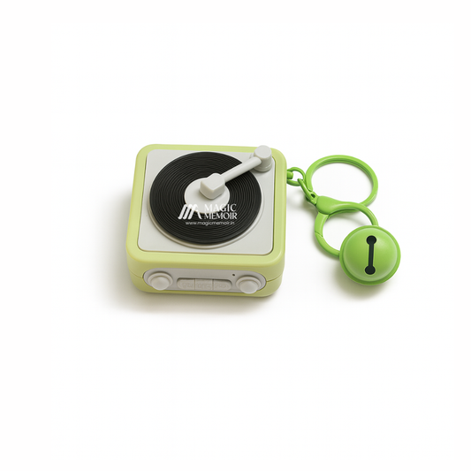 Classic Retro Recorder Keychains - Gramaphone Type