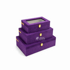 Trunk Boxes Velvet - Violet