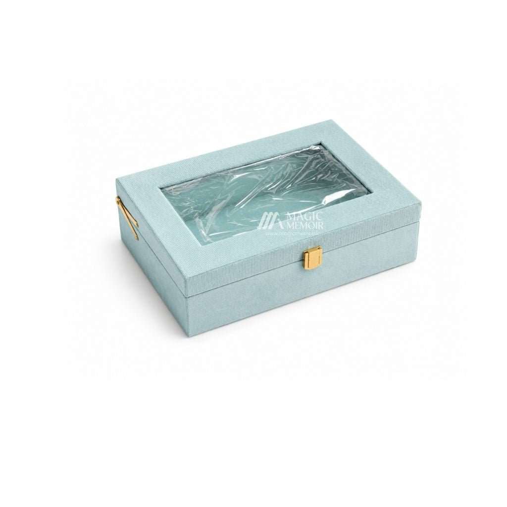 Trunk Boxes Velvet - Pastel Blue - Magic Memoir