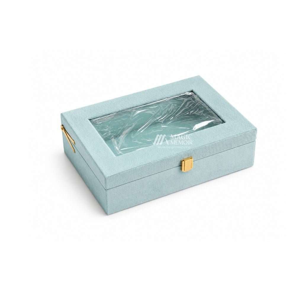 Trunk Boxes Velvet - Pastel Blue - Magic Memoir