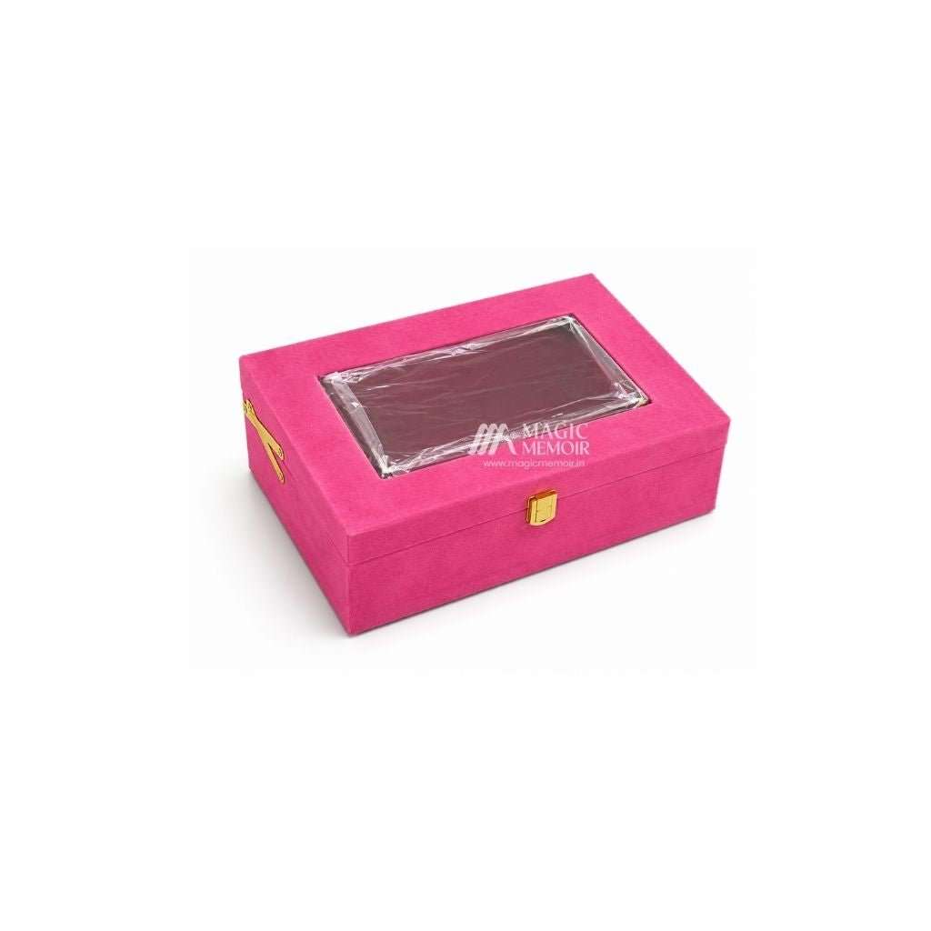 Trunk Boxes Velvet - Pink - Magic Memoir