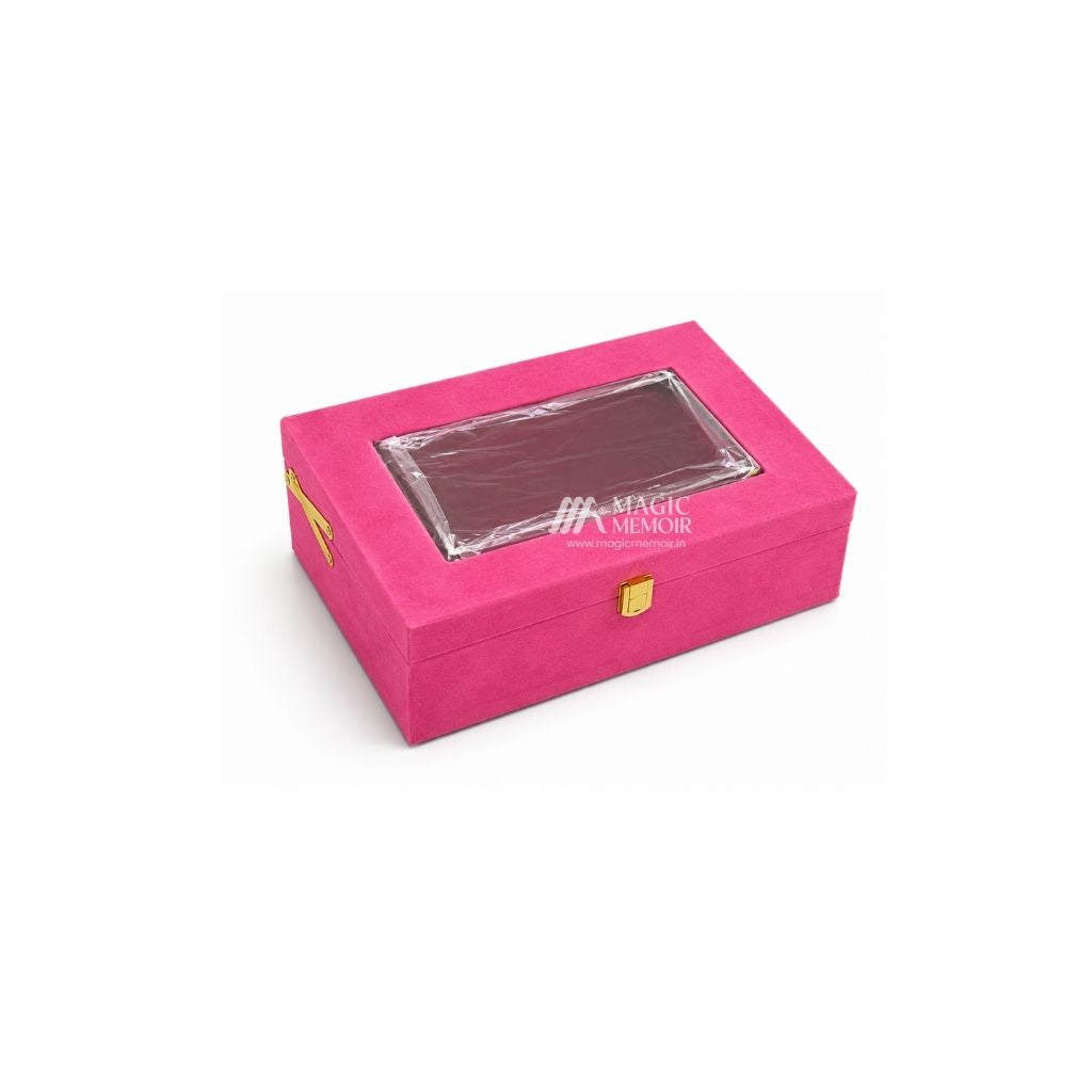 Trunk Boxes Velvet - Pink