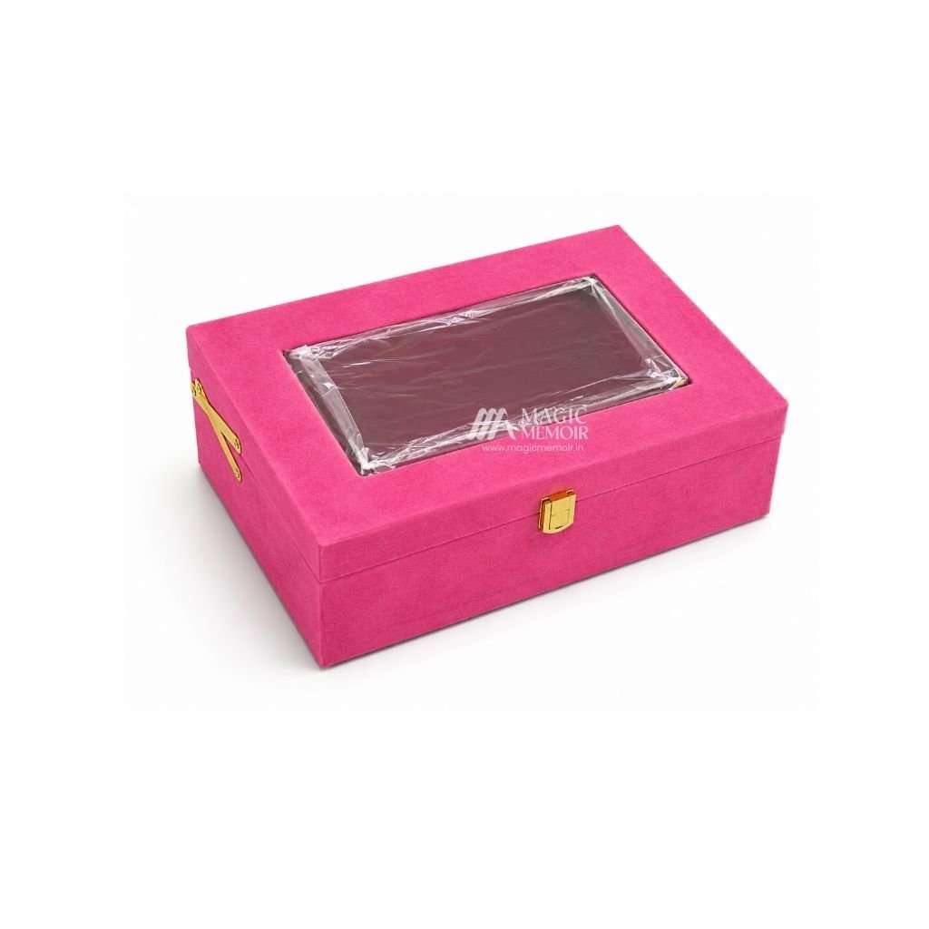 Trunk Boxes Velvet - Pink - Magic Memoir