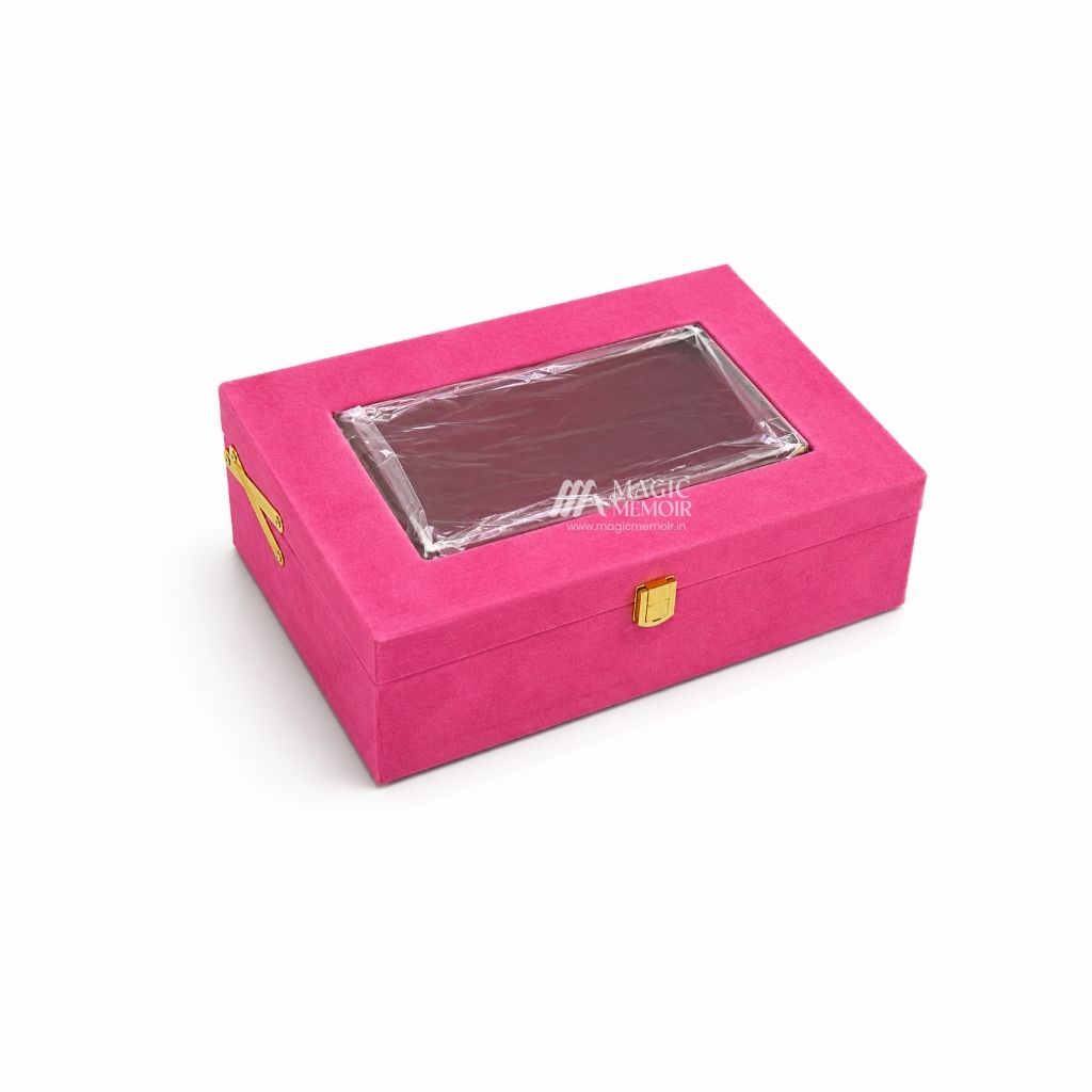 Trunk Boxes Velvet - Pink
