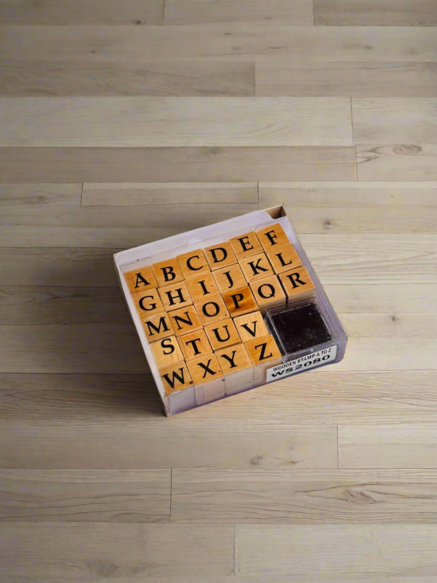 Wooden Alphabets Stamps