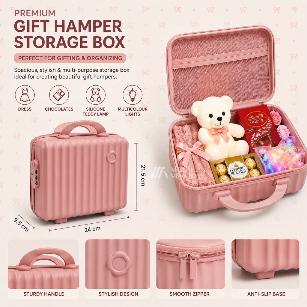 Mini Trolley Design 1 - 12"  Dark Pink