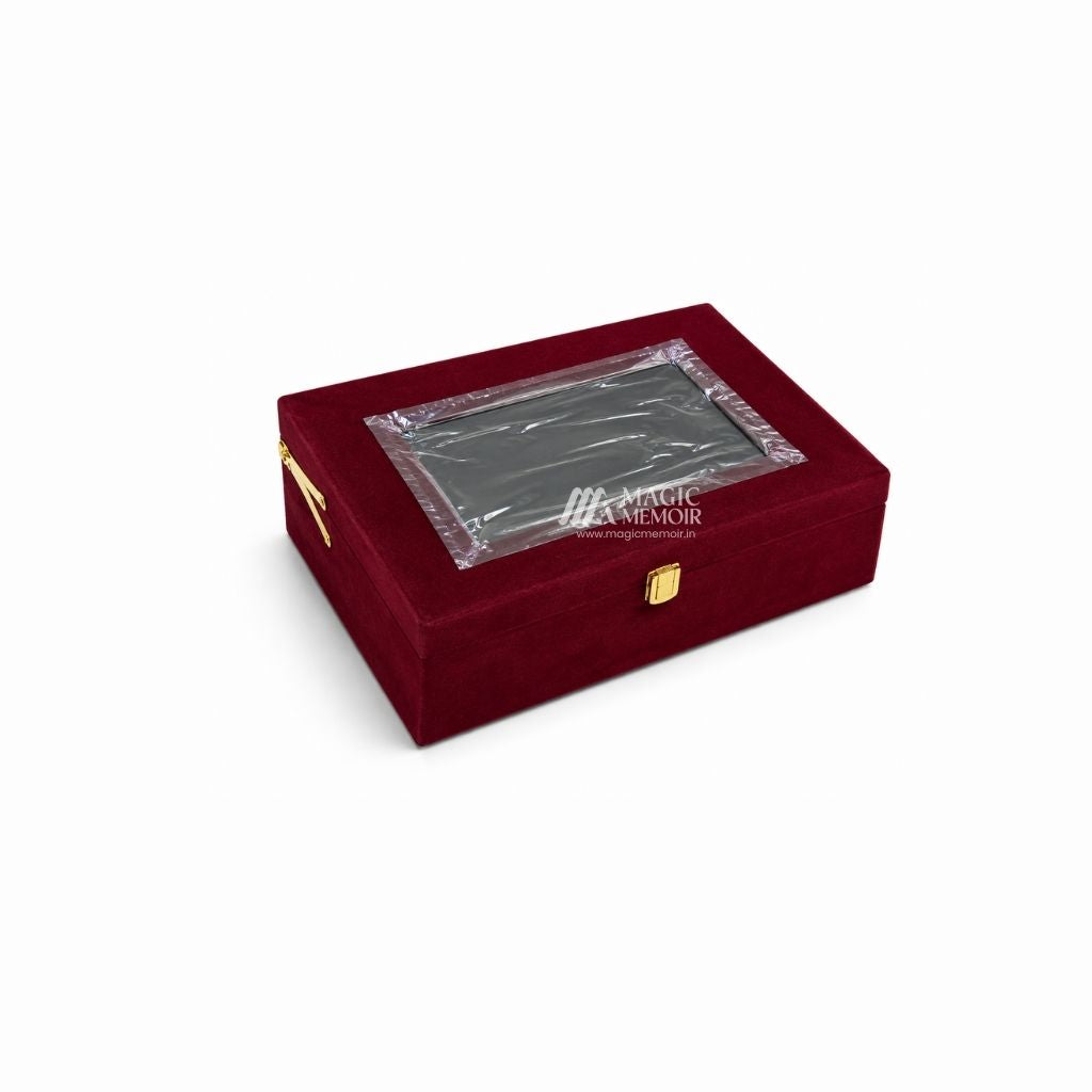 Trunk Boxes Velvet - Meroon