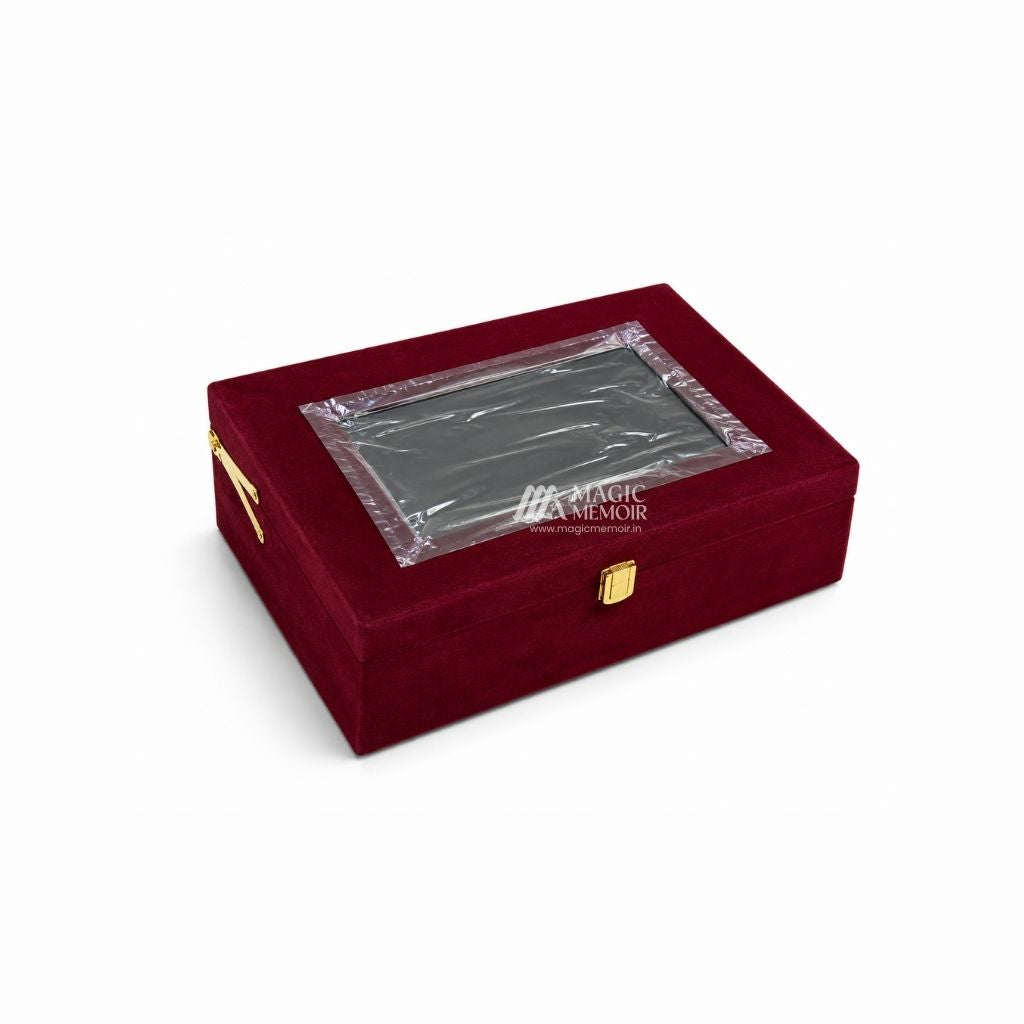 Trunk Boxes Velvet - Meroon