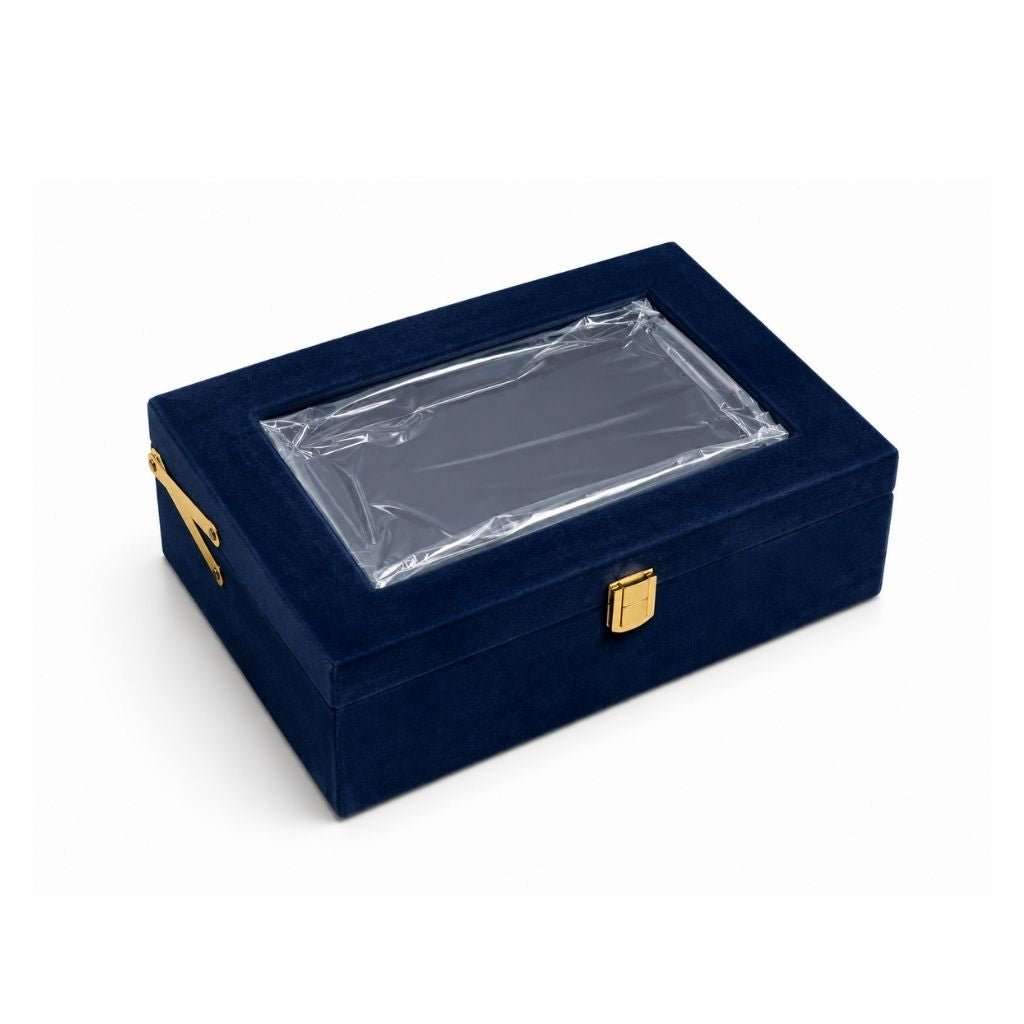 Trunk Boxes Velvet - Dark Blue - Magic Memoir