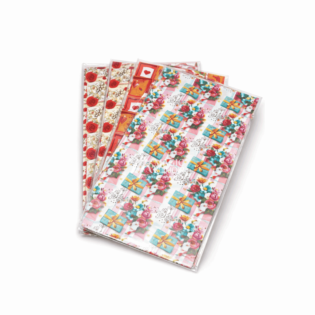 Wrapping Paper - Floral Patterns (25Pcs) - Magic Memoir
