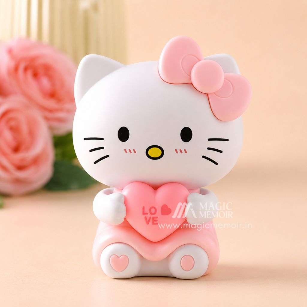 Cute Kitty LED Light & Sound Keychain