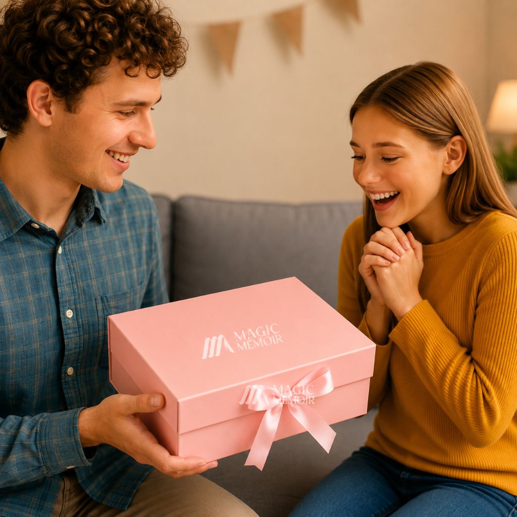 Ribbon Box Plain 12x10x4" - Pink