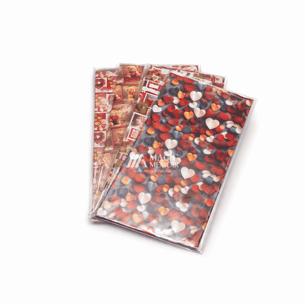 Wrapping Paper - Love Patterns (25Pcs) - Magic Memoir