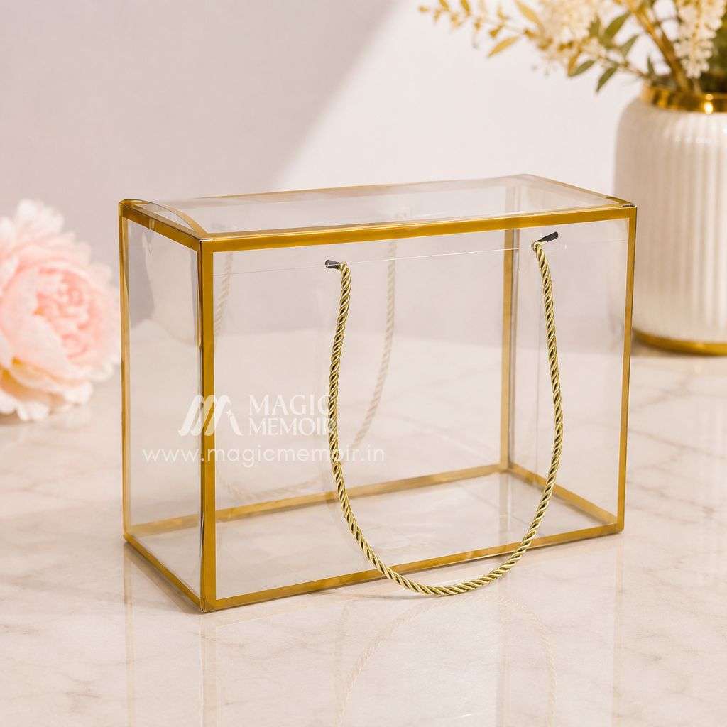 Transparent PVC Hamper Bag - 12x8x6"