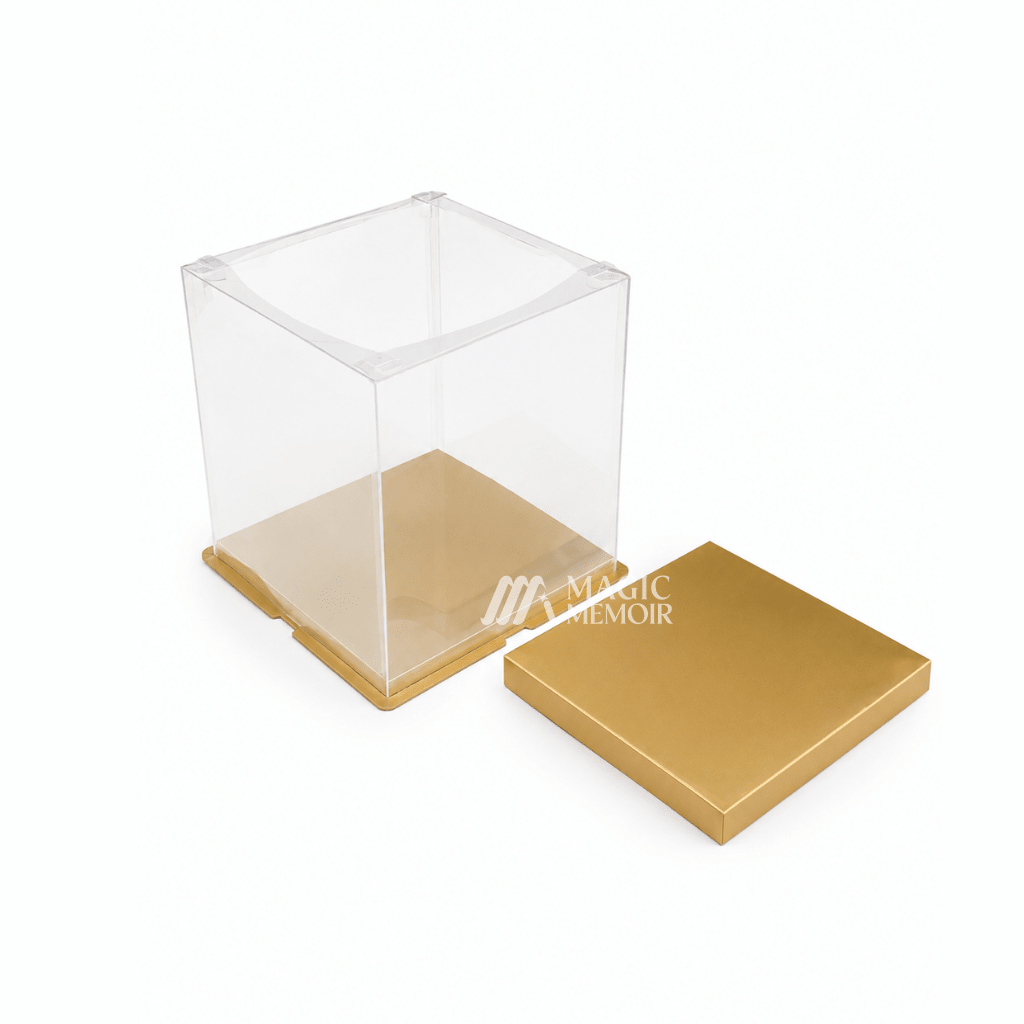 Transparent Square Cake Box - Magic Memoir