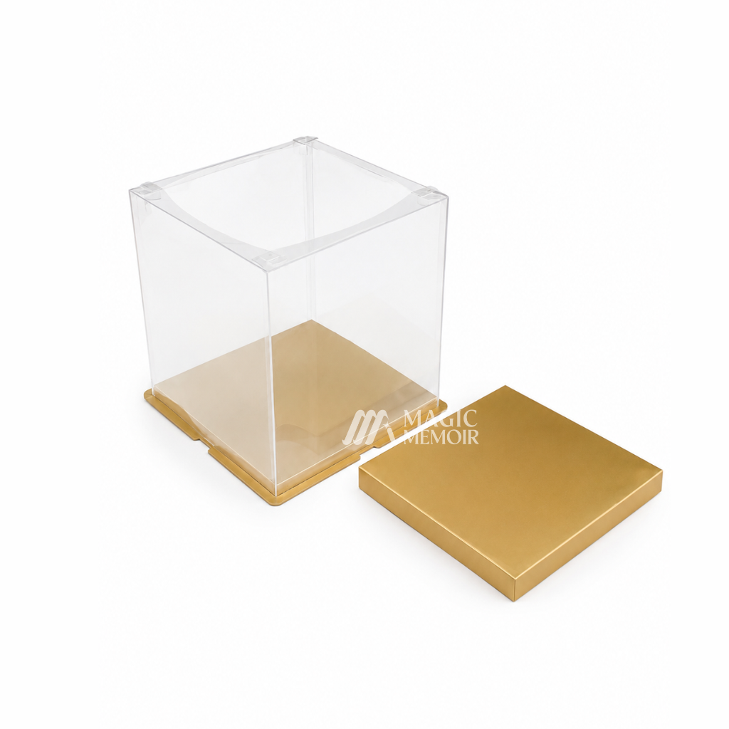 Transparent Square Cake Box