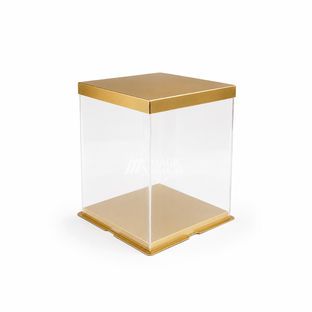 Transparent Square Cake Box - Magic Memoir