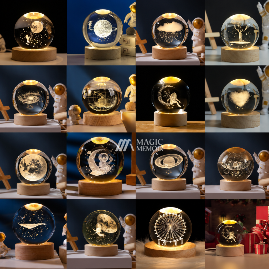 Crystal Ball Night Lamp - Assorted Design