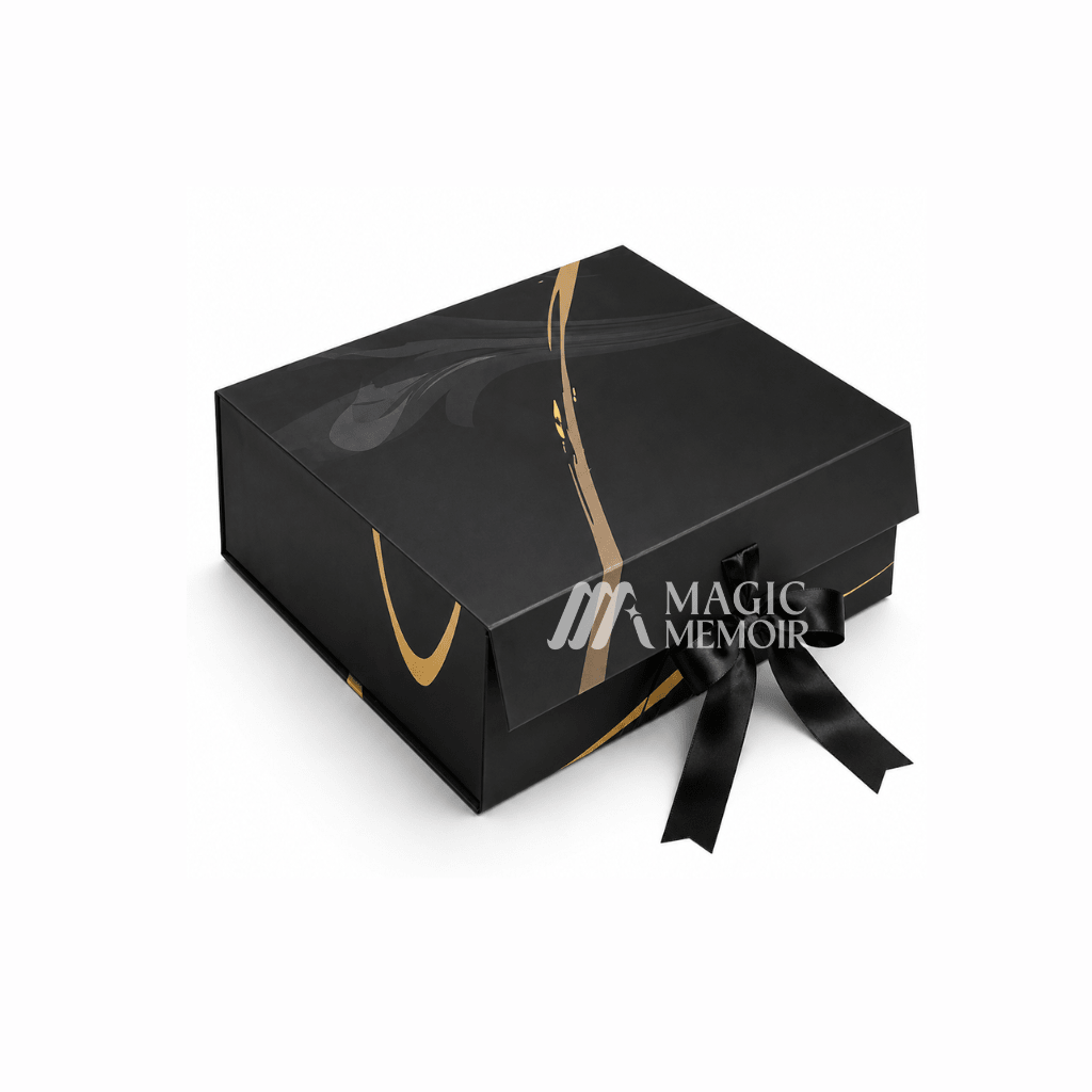 Ribbon Box 12x10x4" - Printed Patterns - Magic Memoir