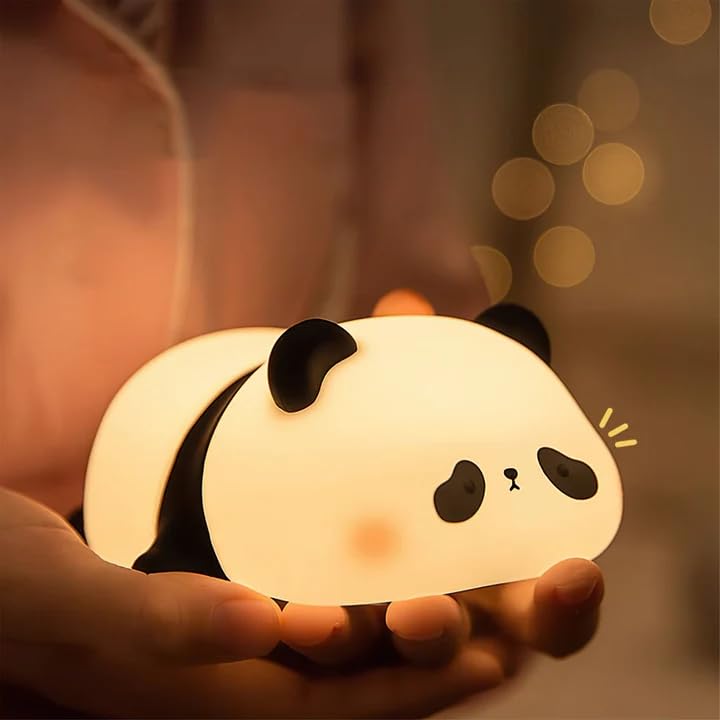 Silicon Sleeping Panda Lamp - Multicolour Rechargeable
