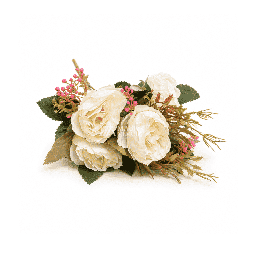 Artificial Flower Bunch 4920 - Light Orange