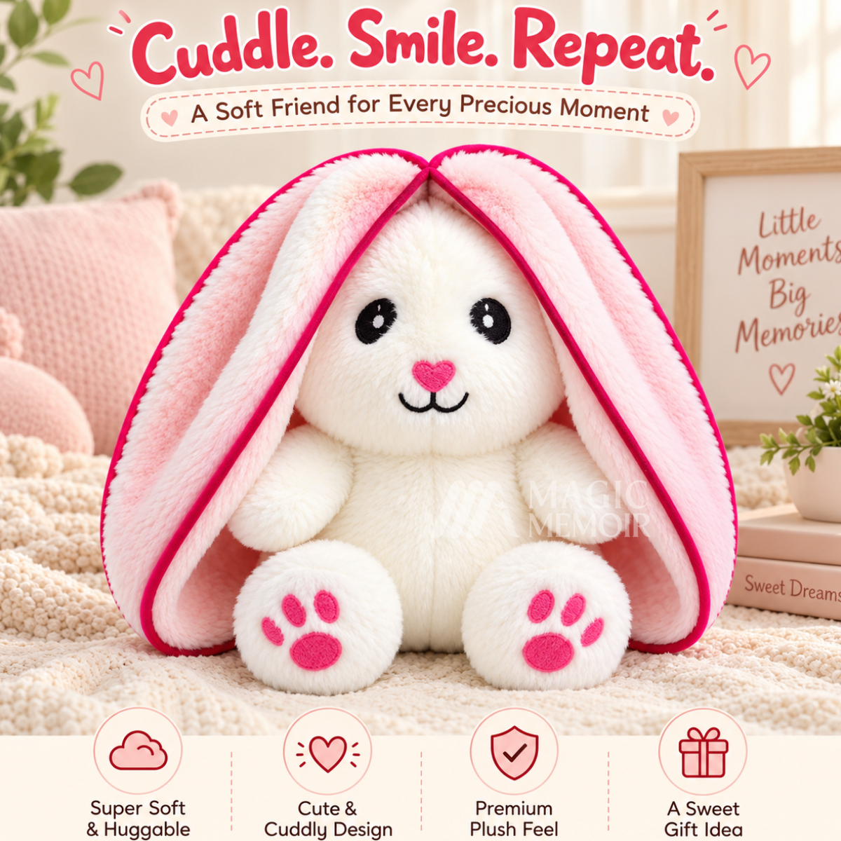Strawberry Bunny Plush Toy