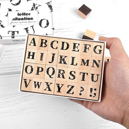 Wooden Alphabets Stamps