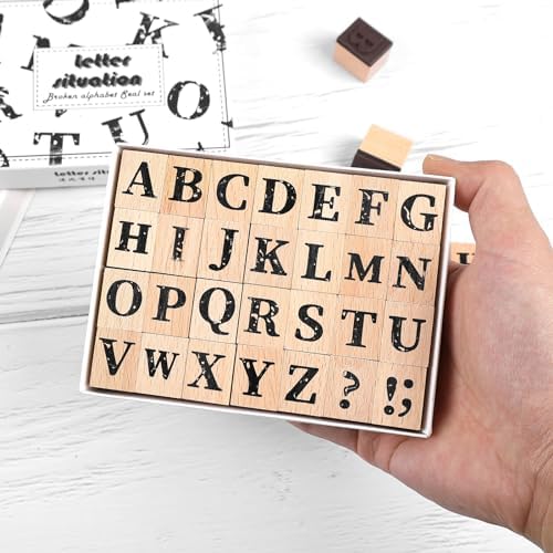 Wooden Alphabets Stamps