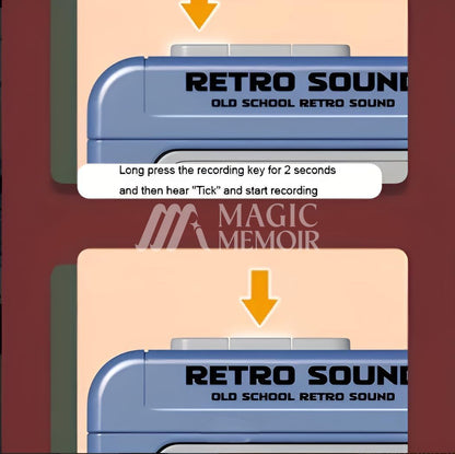 Retro Cassette Style Mini Voice Recorder