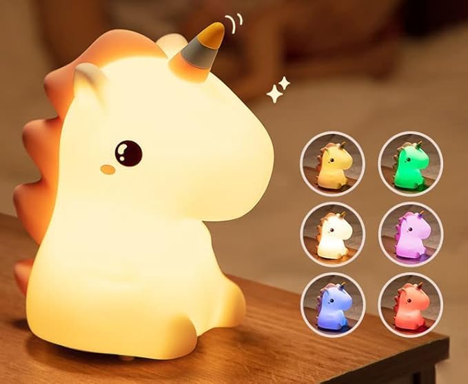 Silicon Unicorn Lamp - Multicolour Rechargeable