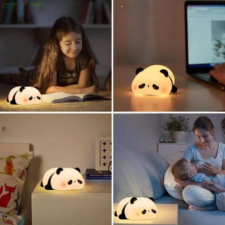 Silicon Sleeping Panda Lamp - Multicolour Rechargeable