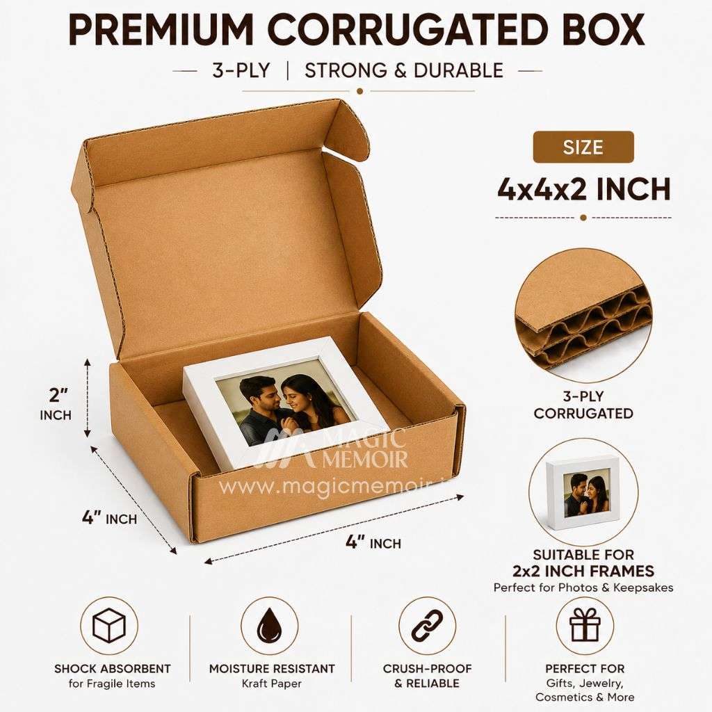 Corrugated Box – 4x4x2 Inch