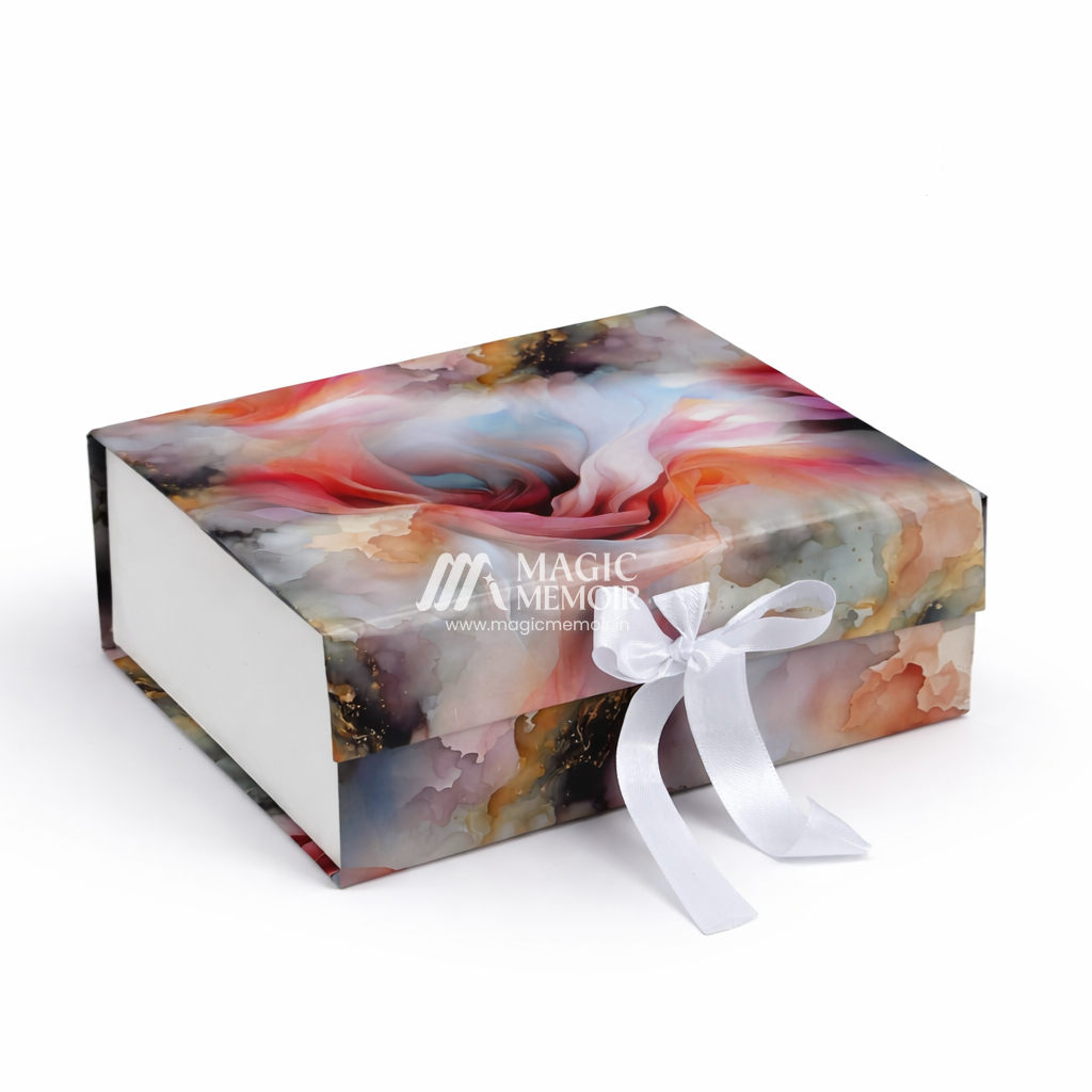 Ribbon Boxes 10x8x4" (Printed Colours)