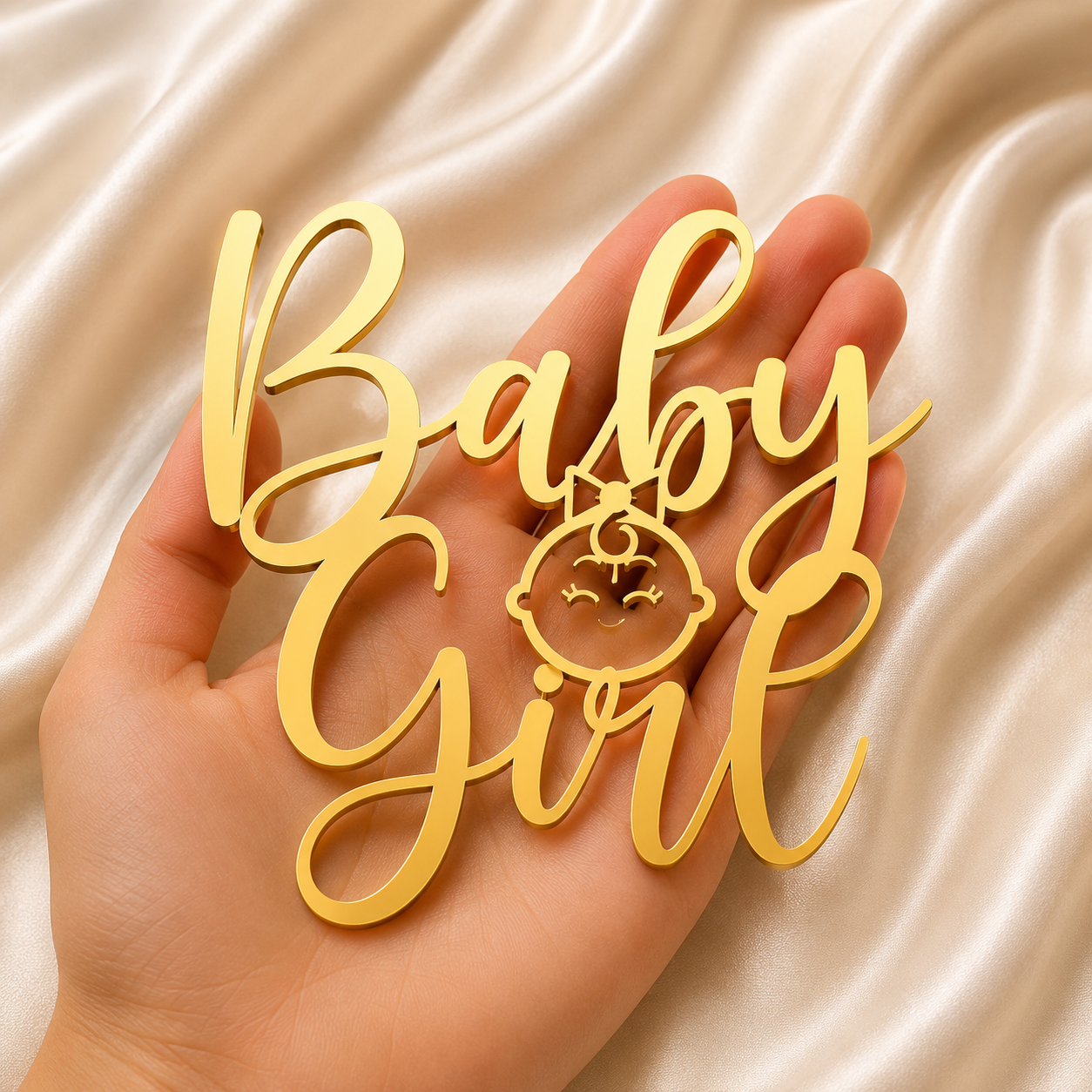 Acrylic Topper – "Baby Girl"