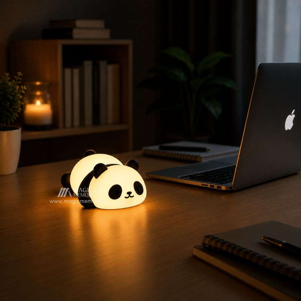 Mini Lamp - Sleeping Panda