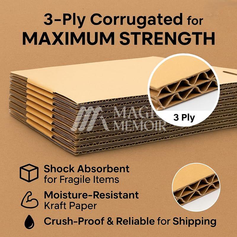 Self Corrugated Box Size 5x5x2"