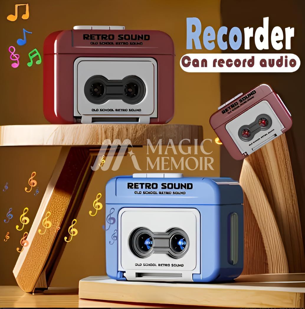 Retro Cassette Style Mini Voice Recorder