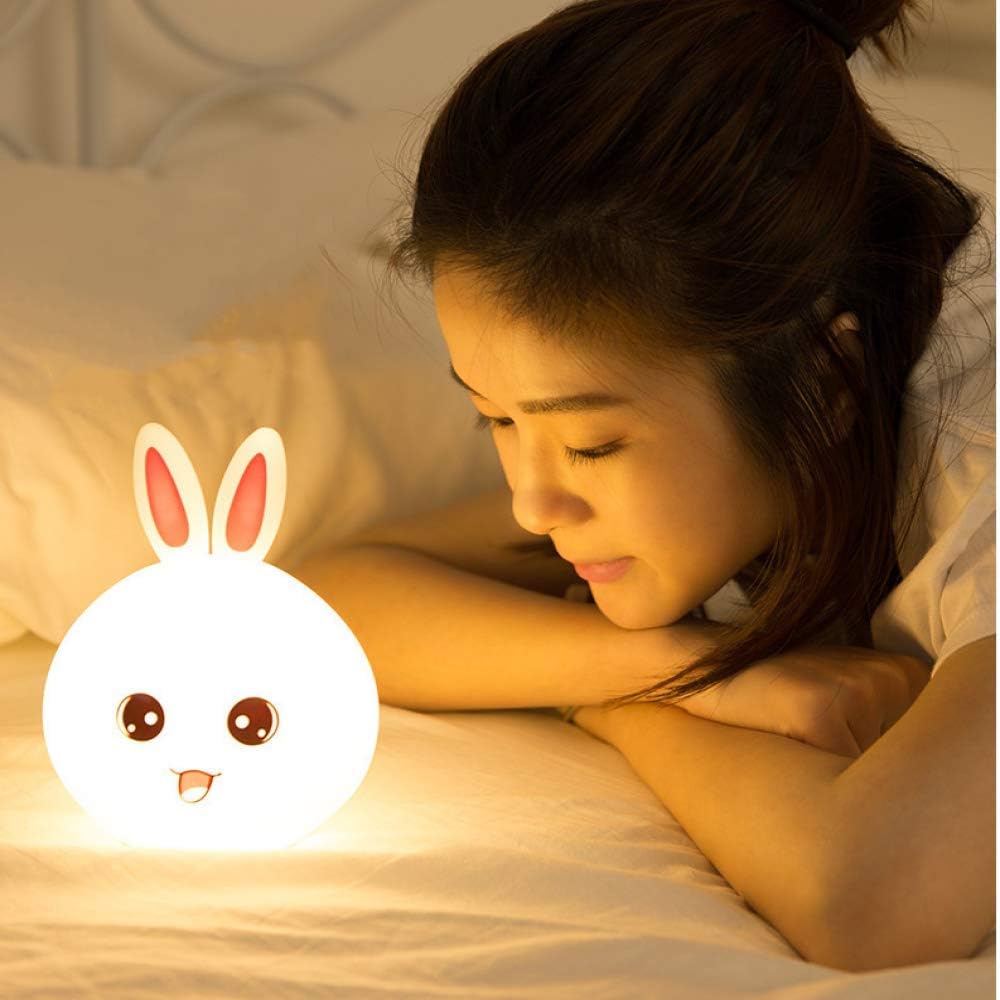 Silicon Rabbit Lamp - Multicolour Rechargeable