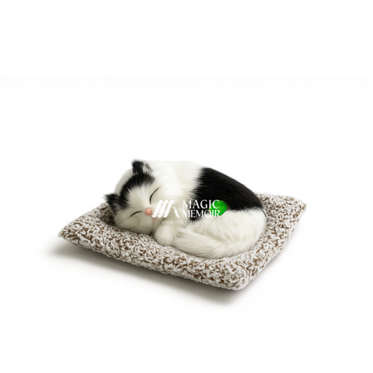Sleeping Cat Plush Toy With Sound