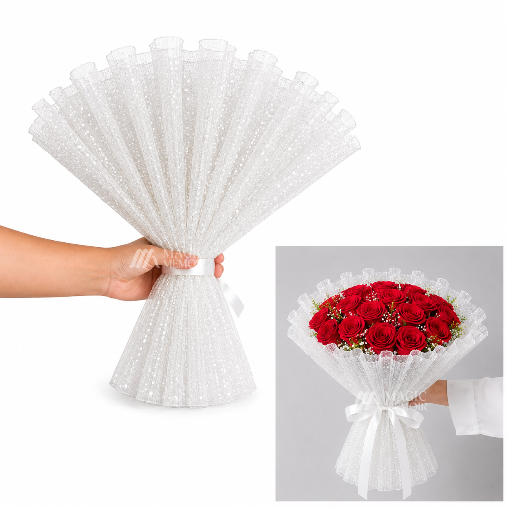 Snow Bouquet Wrapping Mesh