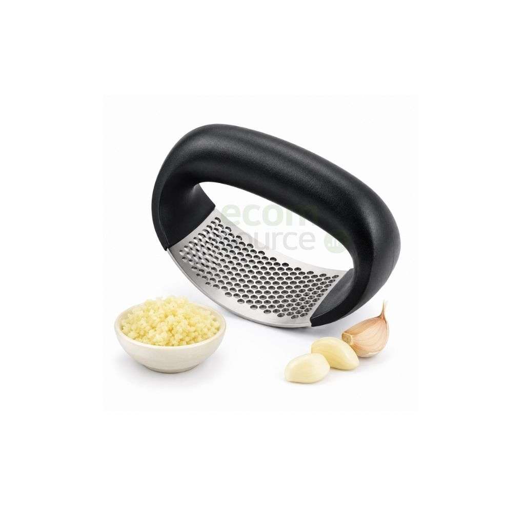 Stainless Steel Garlic Press – Ergonomic Handheld Garlic Crusher & Mincer | Easy to Clean