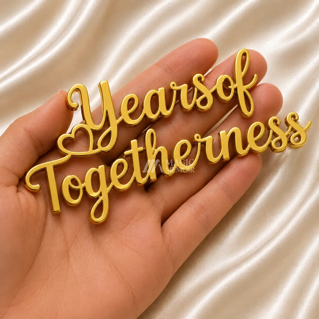 Acrylic Topper – "Years Of Togetherness"