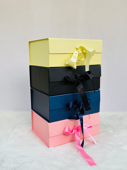 Ribbon Gift Box – 12" Plain Color
