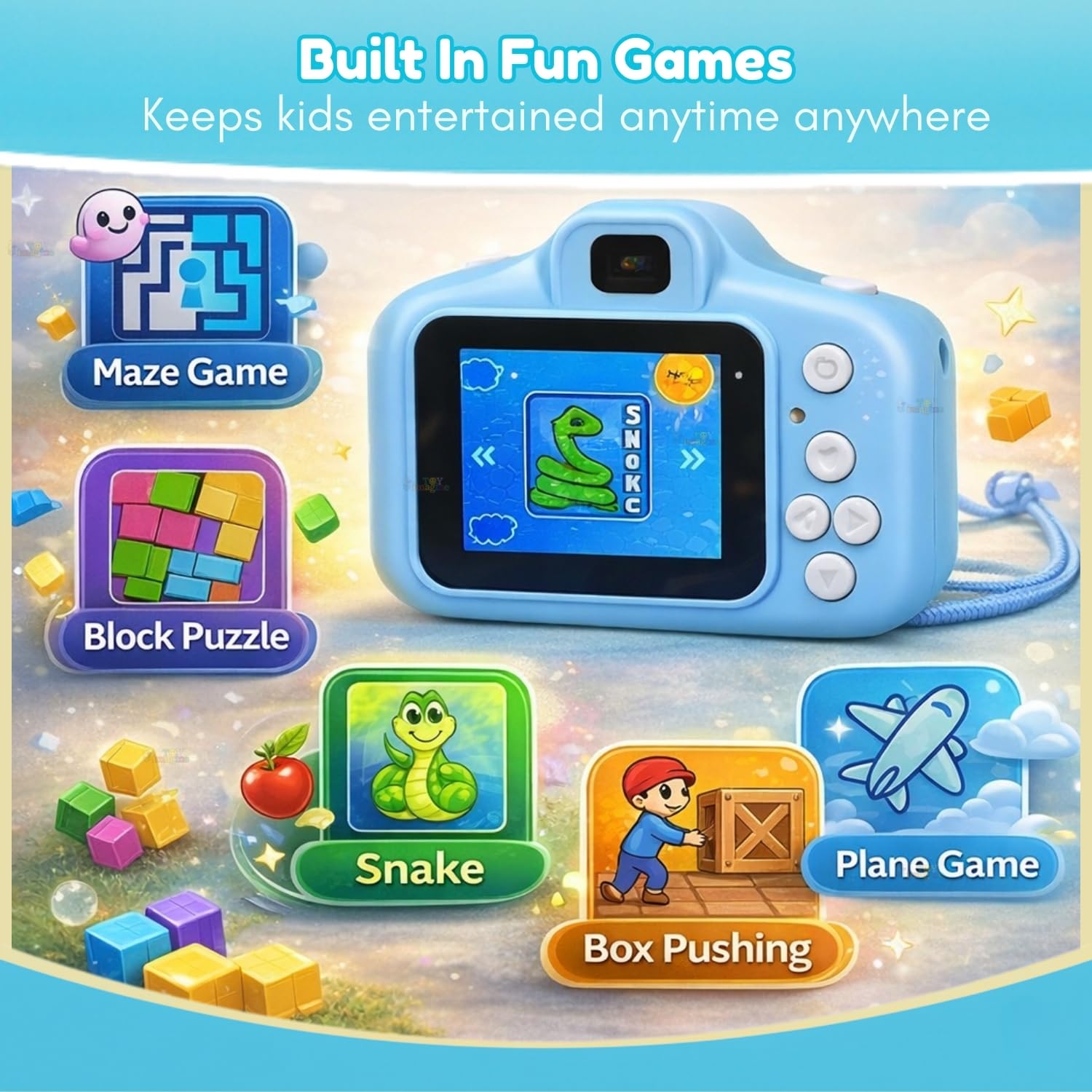 Kids Digital Camera – 3.0MP HD Camera with 2-Inch Screen