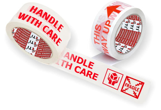 Packaging Tape 2" – Handle With Care / Fragile Print