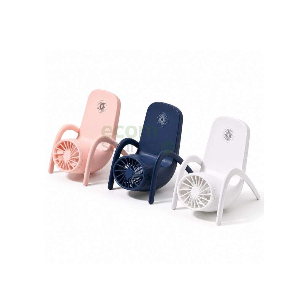Portable Mobile Phone Holder Fan – Rechargeable Handheld Mini Personal Fan with Phone Stand