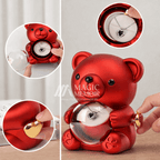 Teddy Jewel Ring Box With Necklace - Premium Quality (Limited Pieces)
