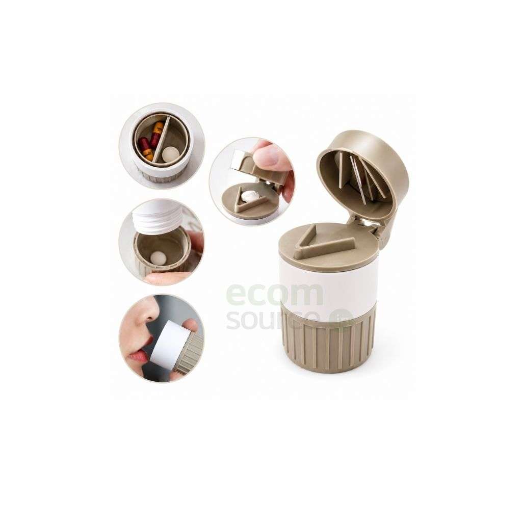 4-in-1 Medicine Cutter & Pill Crusher – Tablet Splitter, Grinder & Storage Box